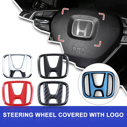 Honda Steering Wheel Badge Sticker - Mugen Style, 1Pc