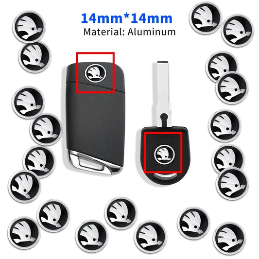 Metal Key Emblem Sticker for Skoda Models