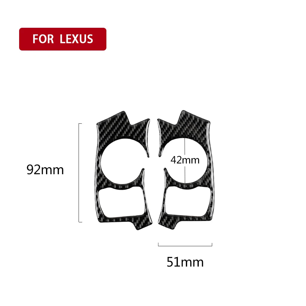 Carbon Fiber Steering Wheel Trim for Lexus IS250/NX 2013-20