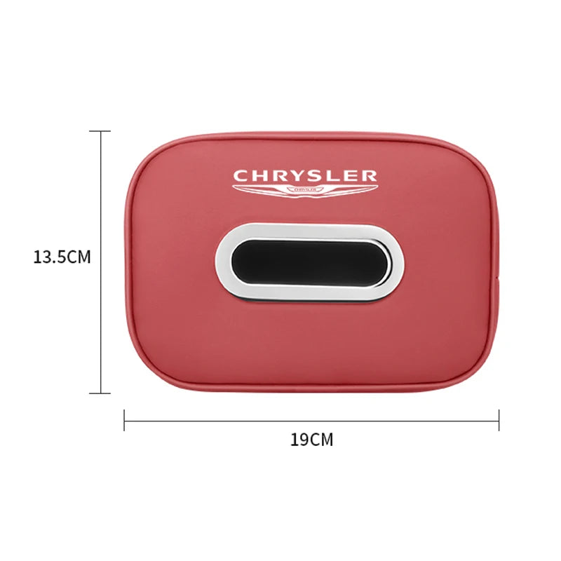 Porte-mouchoirs en cuir de qualité supérieure pour Chrysler 300C/PT/Voyager