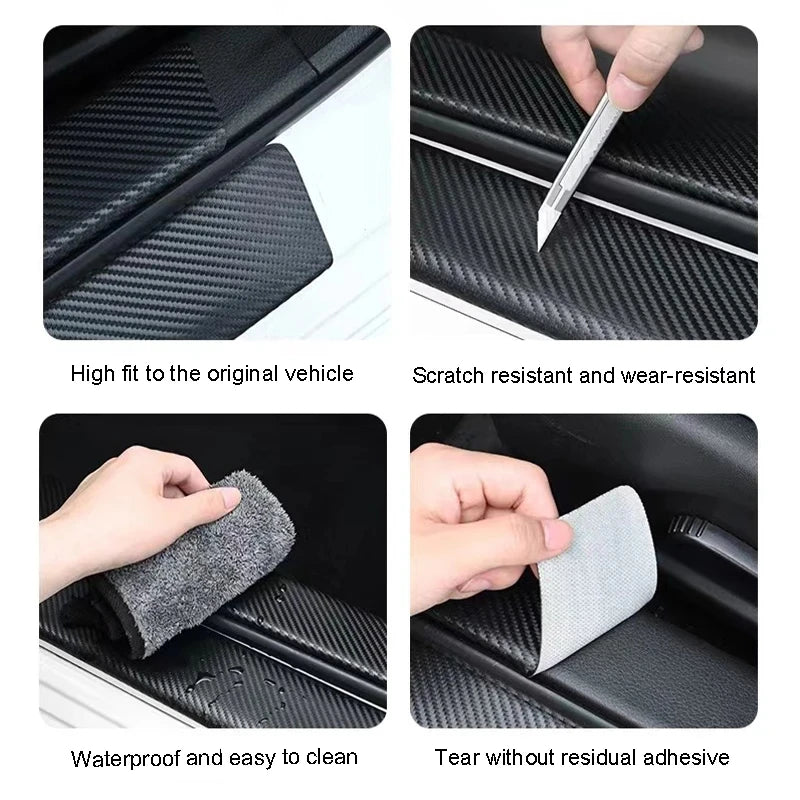 Carbon Fiber Door Sill Protectors for GMC