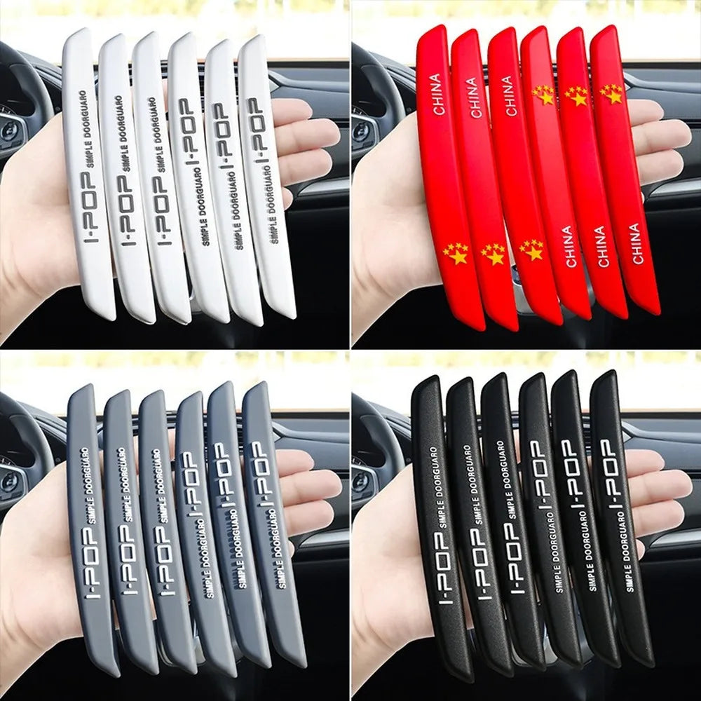 6Pcs Car Door Edge Guard Trim Strip for Audi BMW – Anti-Scratch