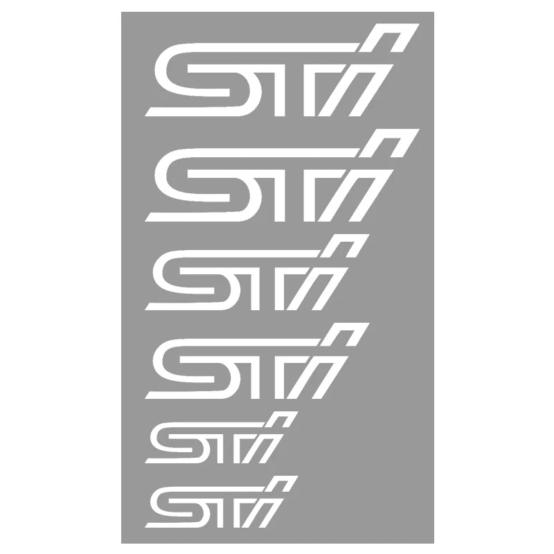 6PCS Brake Caliper Decals for Subaru STI WRX BRZ Forester STI-White 6pcs-kqtz – Car Accessories | MotorWorld Marketplace
