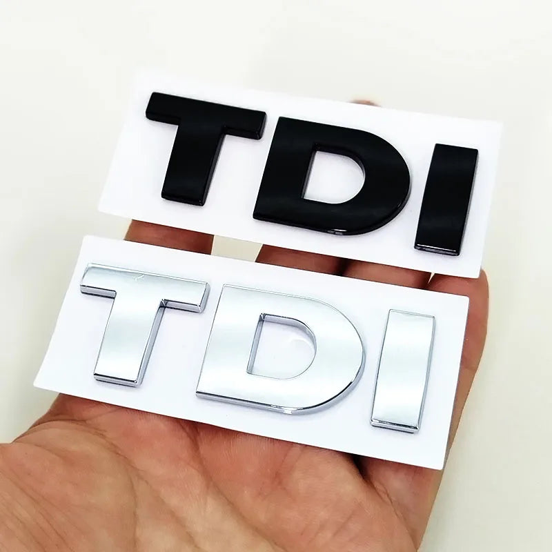 3D ABS Black TDI Emblem Badge for VW Golf Polo Passat