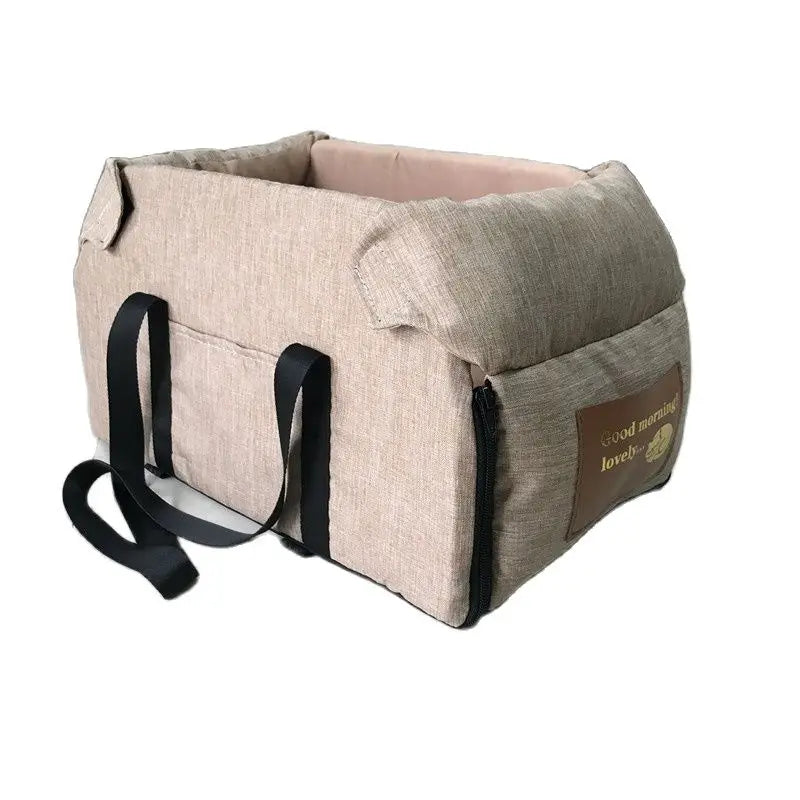 Portable Pet Car Seat & Carrier – Safe Travel for Small Pets khaki Small – Car Accessories | MotorWorld Marketplace