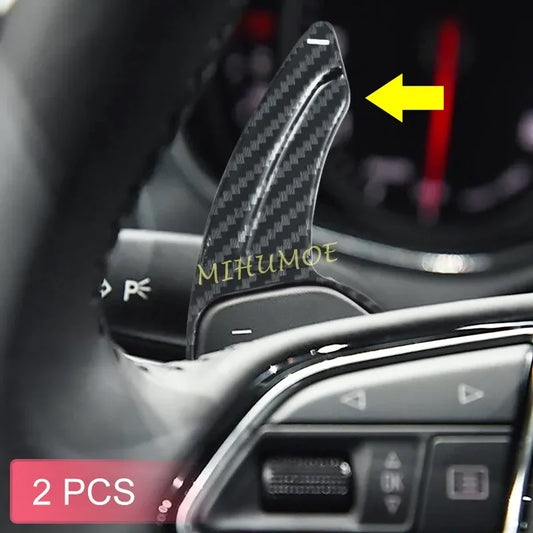 Carbon Fiber Paddle Shift Extensions For Audi A3 A4 A5 Q5