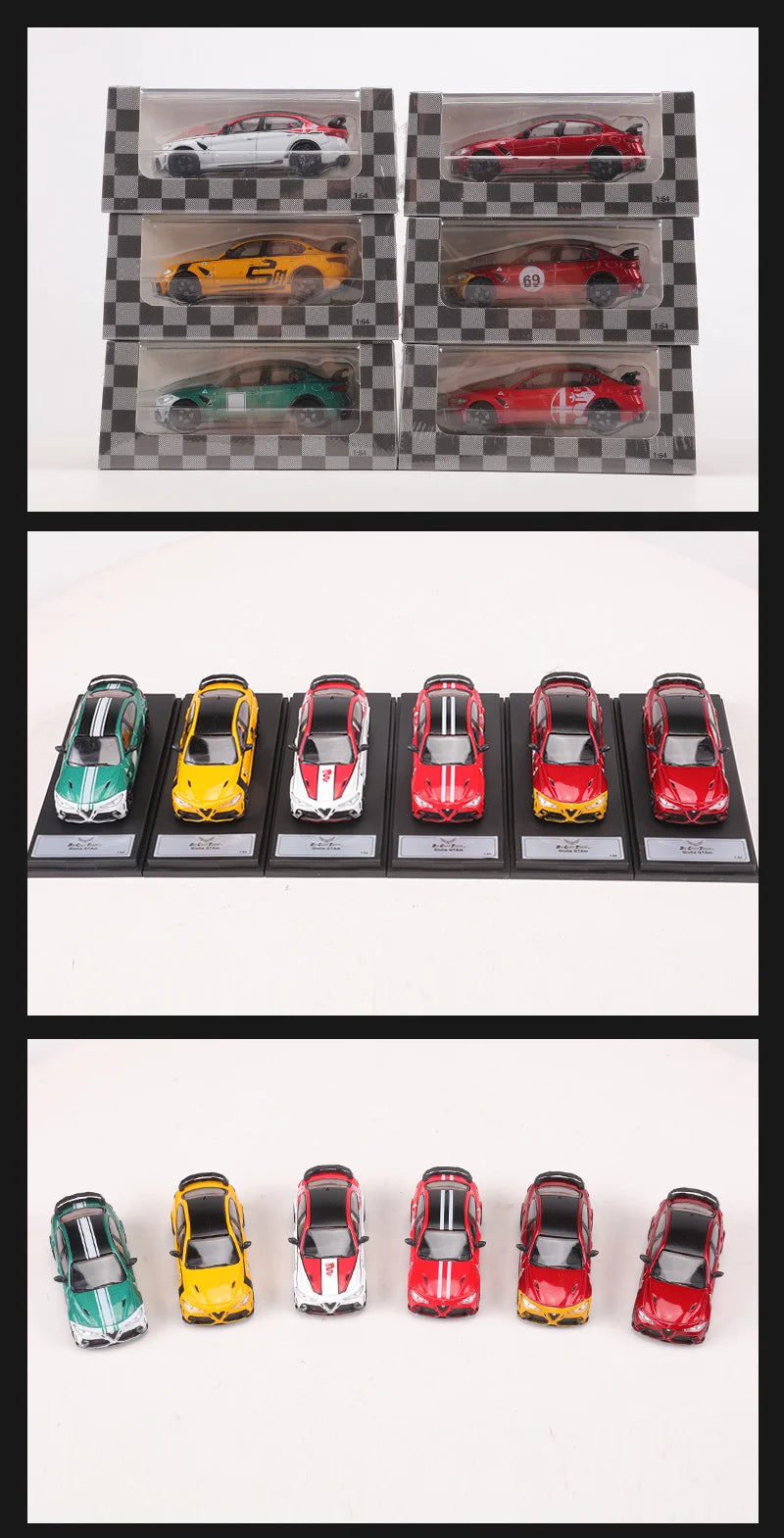 Alfa Romeo Giulia GTAm, maqueta de aleación DCT 1:64 – Pro Detail