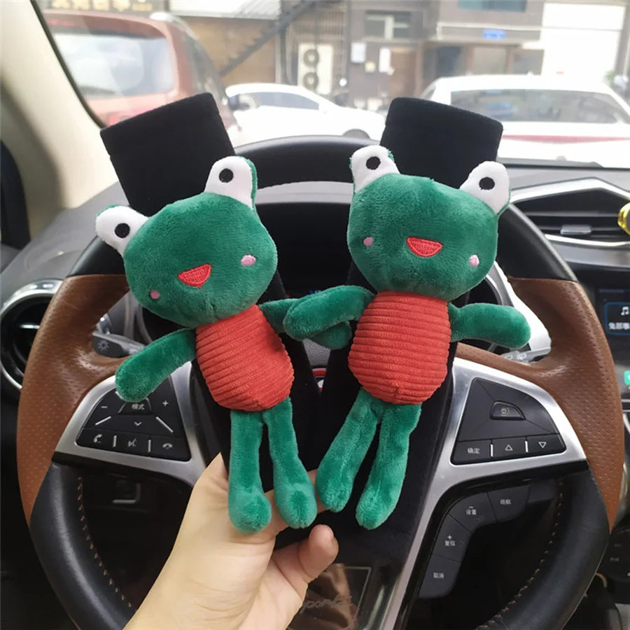 Adorable housse de ceinture de sécurité pour voiture, motif dessin animé, coussin doux pour enfants
