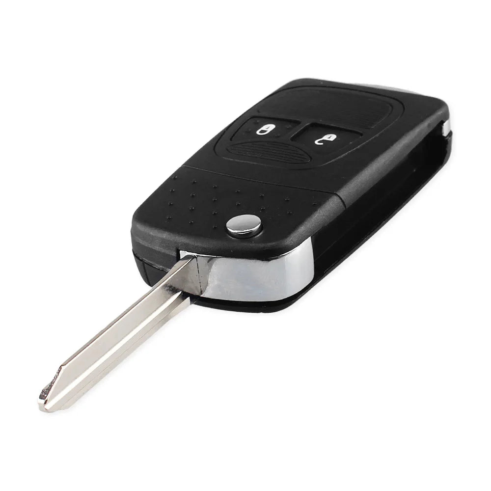Coque de clé à rabat KEYYOU à 2 boutons pour Chrysler Jeep Dodge