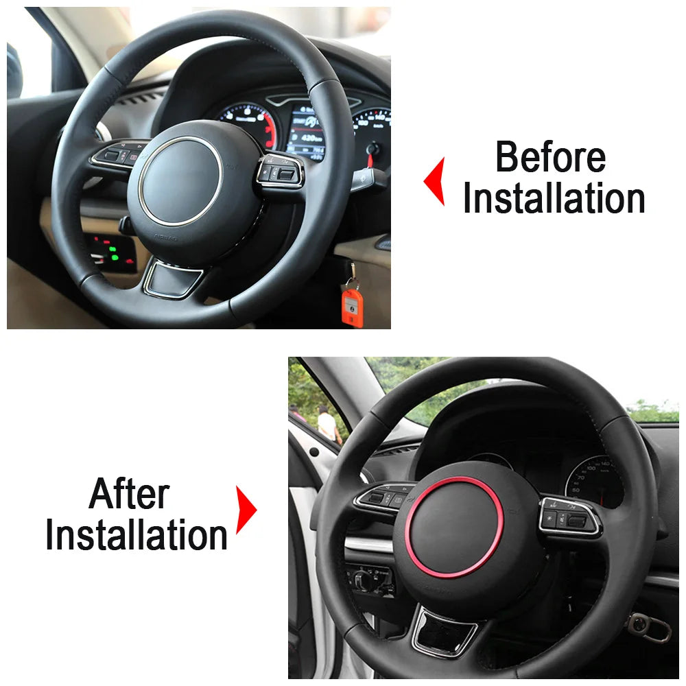 Premium Steering Wheel Trim Ring for Audi A1-A8/Q Series