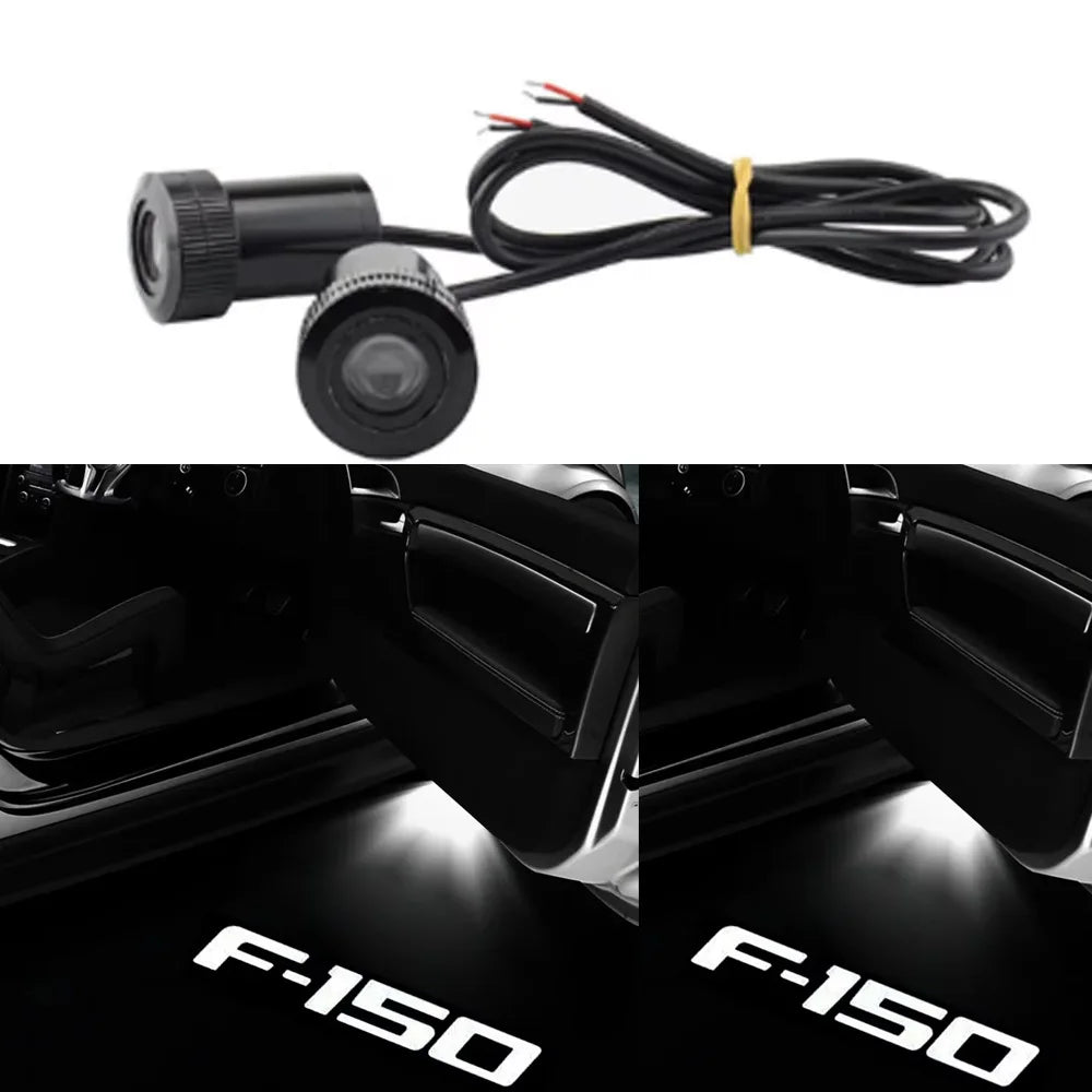 White F-150 Door Logo Projector Light – OEM Style Upgrade