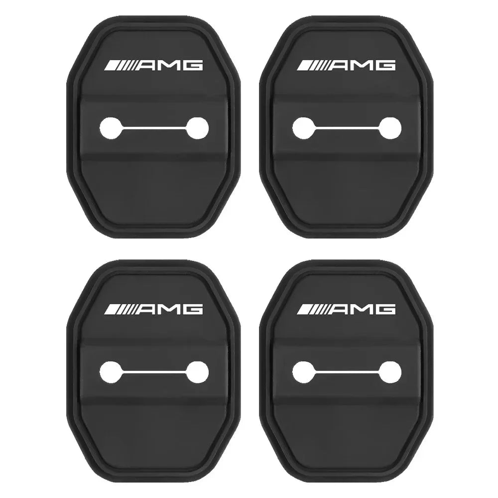 2/4pcs Silicone Door Lock Cover for Mercedes-Benz
