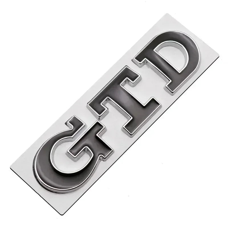 3D Metal GTD Emblem Badge for VW Polo Golf MK4-8 Grill/Trunk