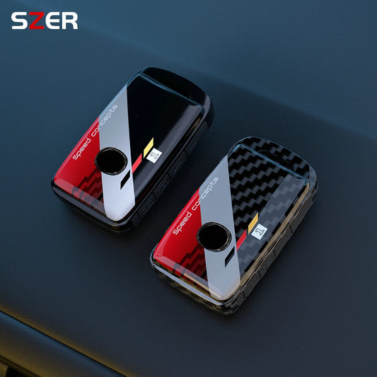 ABS Carbon Fiber Key Case Cover for Mazda