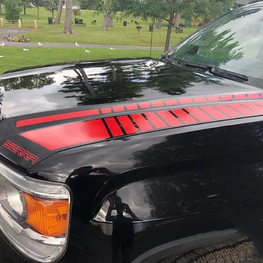 GMC Sierra Racing Hood Stripe Decal – Pro Vinyl Graphic