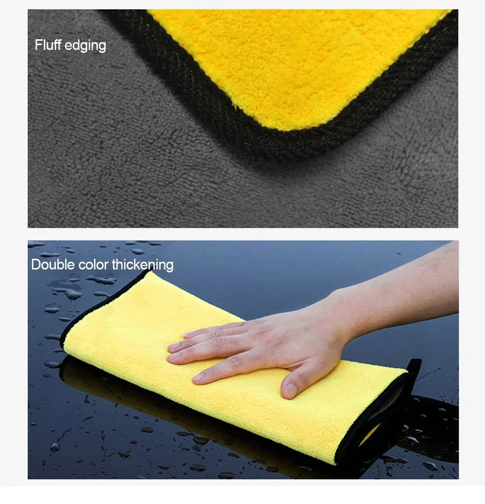 Serviette de lavage de voiture en microfibre de qualité supérieure 30 x 30/60 cm