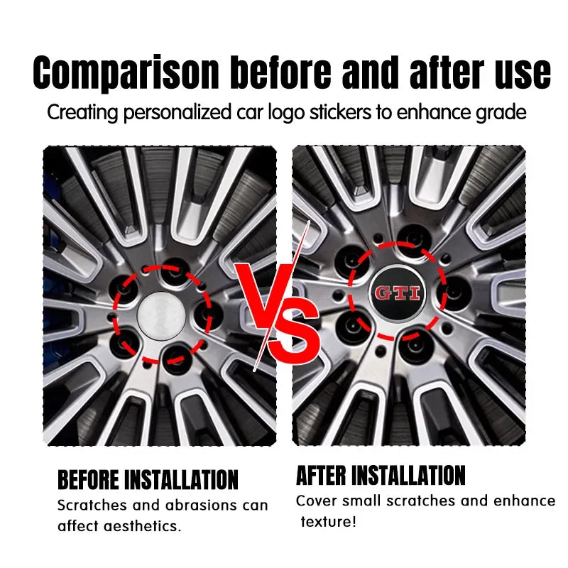 VW Wheel Center Hub Decals 4PCS – Pro Styling Upgrade