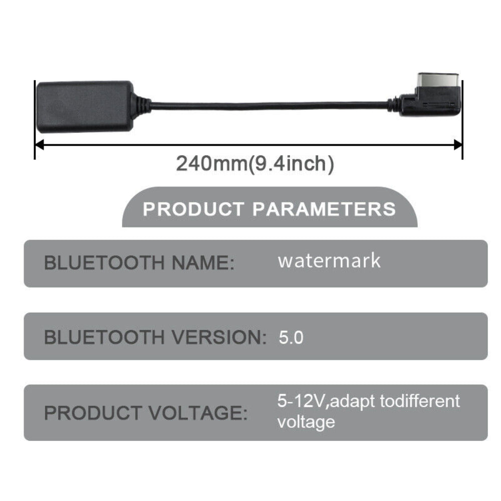 Adaptador Bluetooth AMI MMI AUX para Audi A1, A3, A5, A6, Q5, Q7 (2010+)
