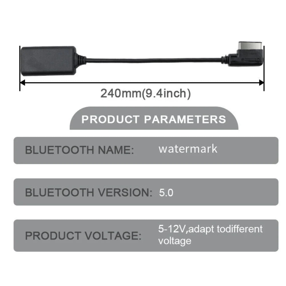 Adaptador Bluetooth AMI MMI AUX para Audi A1, A3, A5, A6, Q5, Q7 (2010+)
