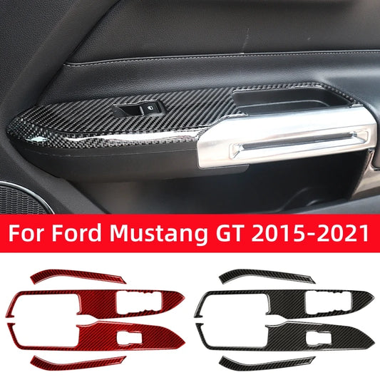 Carbon Fiber Window Switch Trim for Mustang GT 2015-2021