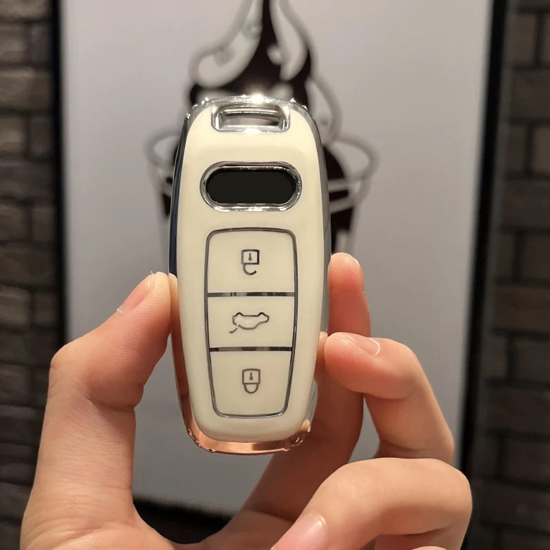 Audi TPU Key Fob Cover Case for Q8 RSQ8 A6 A7 RS6 RS7 S6