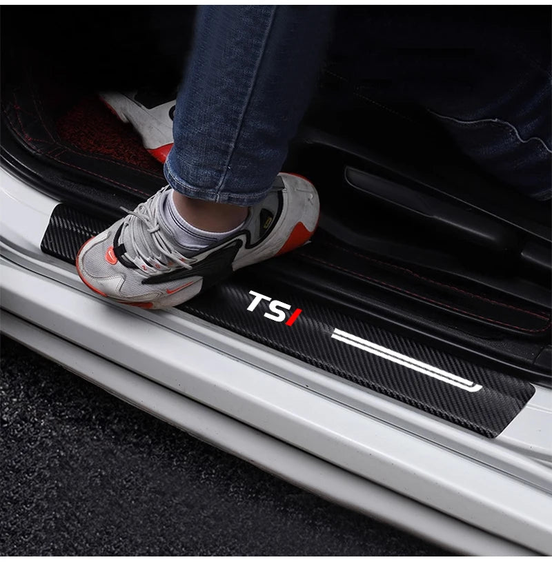 VW TDI TSI Golf/Polo Carbon Fiber Doorsill Protector Film