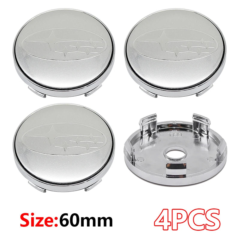 (NOT SOLD TO EUROPE) 4PCS 56/60mm Hub Covers Decals for Subaru WRX STI BRZ 60mm-Silver Subaru-4pcs – Car Accessories | MotorWorld Marketplace