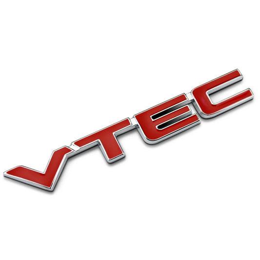 3D Red VTEC Metal Emblem Badge for Honda