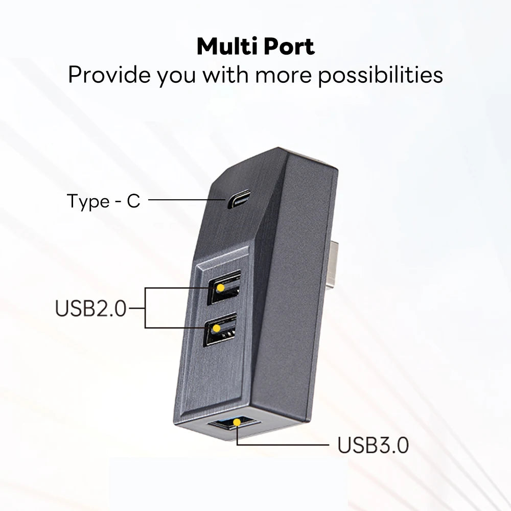Tesla Model Y/3 Glovebox USB Hub Type-C Splitter Dock