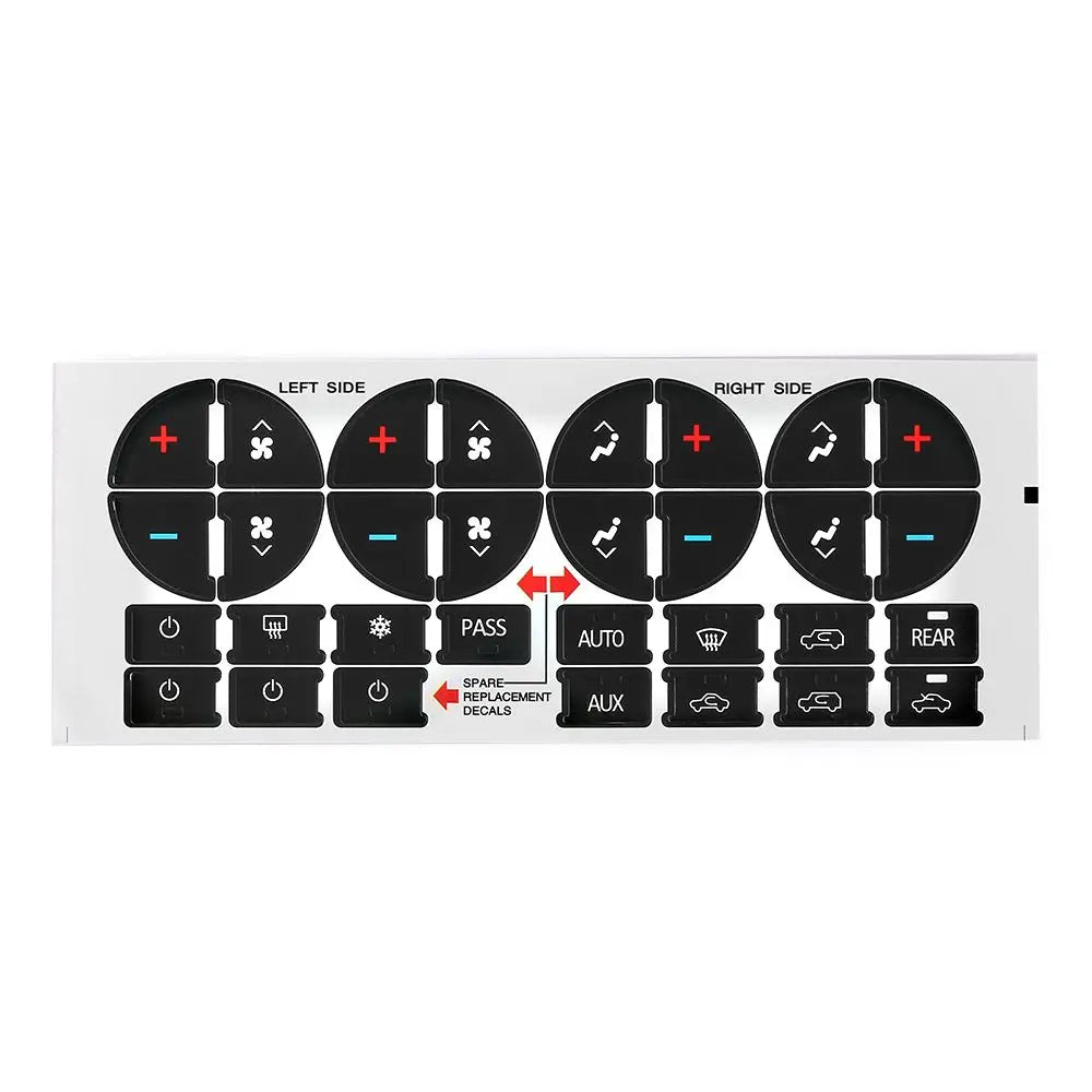 GMC Radio & A/C Button Repair Stickers - Pro Fit