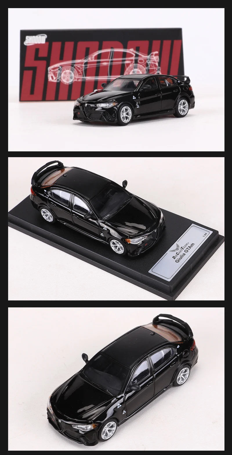 Alfa Romeo Giulia GTAm, maqueta de aleación DCT 1:64 – Pro Detail