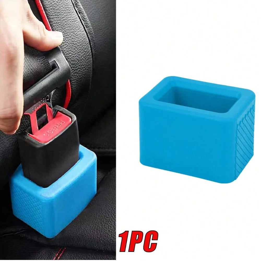 Silicone Seat Belt Buckle Holder – Stable Rear Retainer Booster Blue – Car Accessories | MotorWorld Marketplace