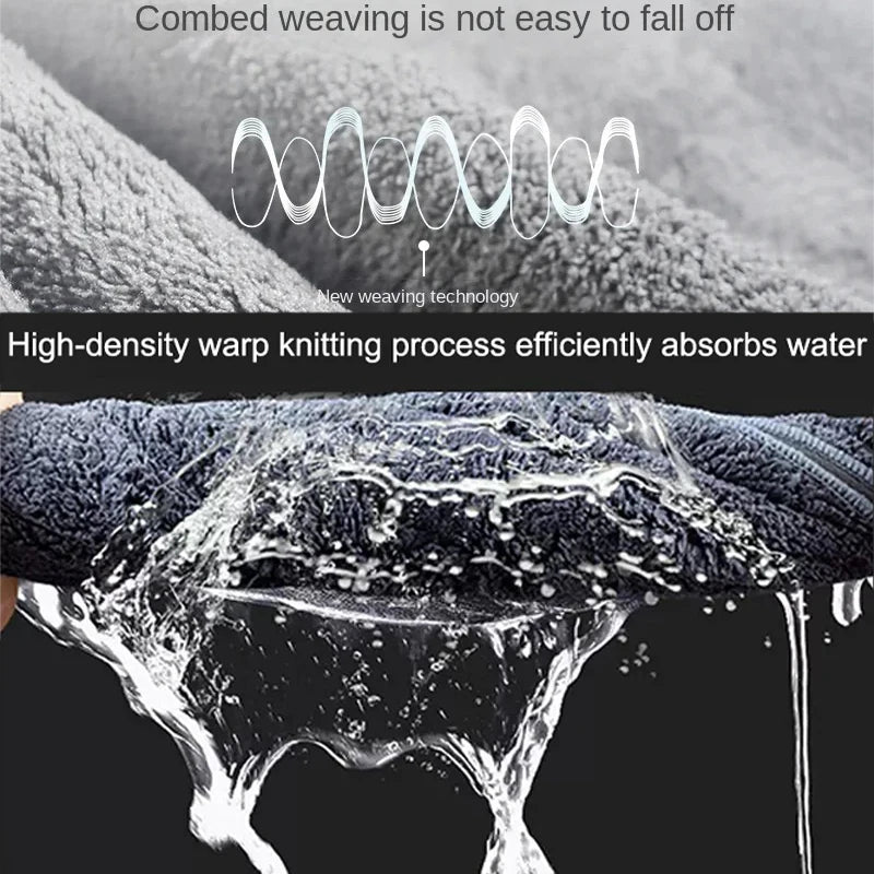 Premium Suede Coral Car Drying Towel for Renault Initiale