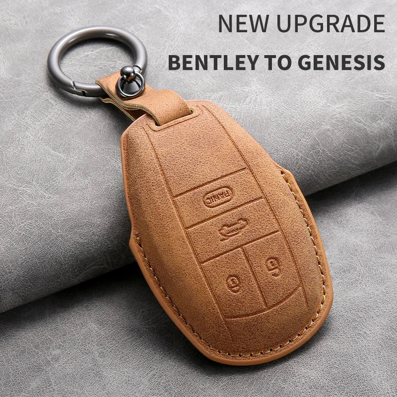 Housse de clé en cuir de qualité supérieure pour Bentley Bentayga 2017-2021