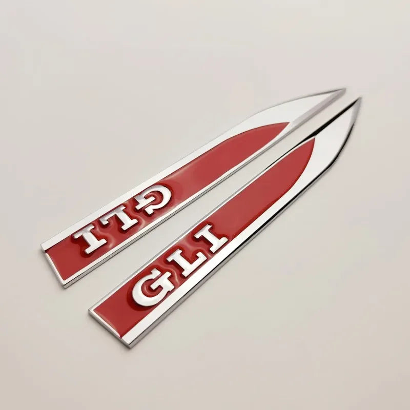 3D Metal Fender Badge Emblems for VW Golf 5/6/7 GTD GLI
