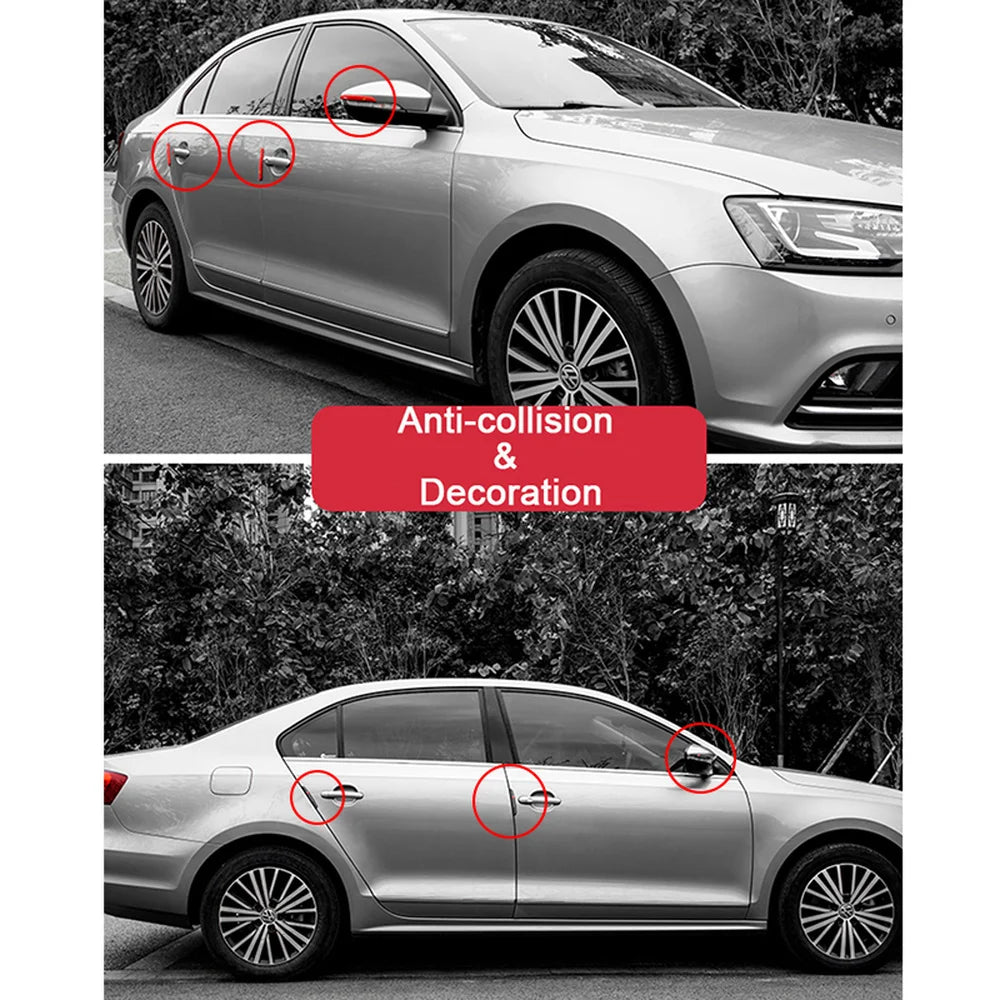 6Pcs Car Door Edge Guard Trim Strip for Audi BMW – Anti-Scratch