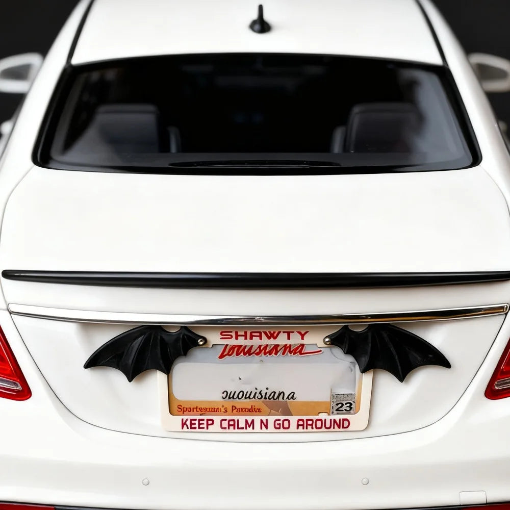 2pcs Bat Wing License Plate Trim – Halloween Auto Accessory – Car Accessories | MotorWorld Marketplace