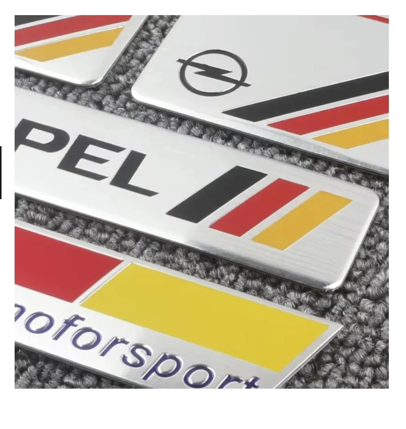 Opel Aluminum Badge Decal – Pro Auto Accessory