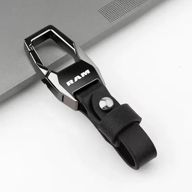 Premium Leather Keychain for Dodge RAM 1500 2500 3500