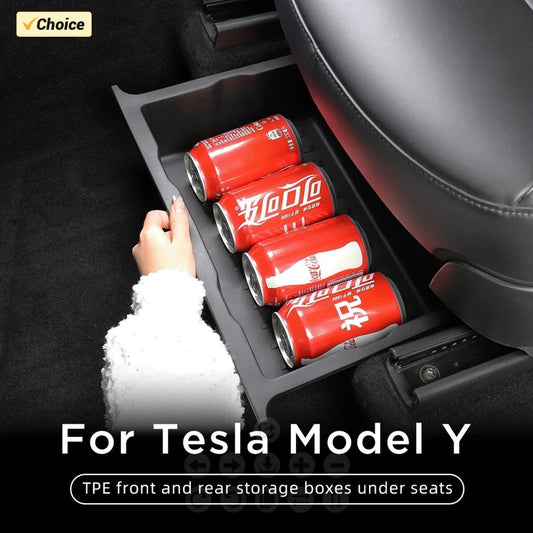 Tesla Model Y Juniper 2025 Under Seat Storage Organizer Box