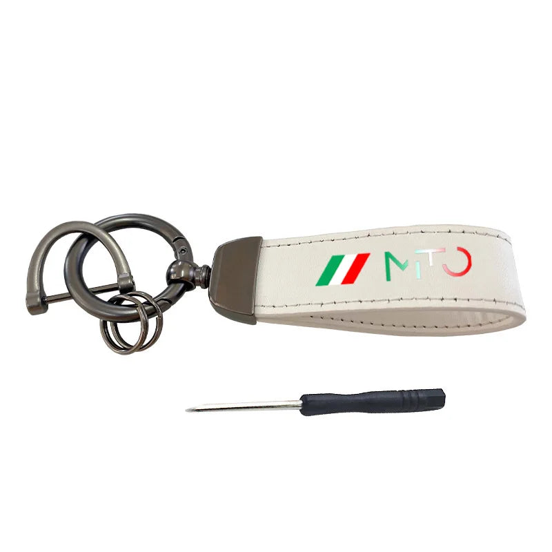 Porte-clés en cuir de vache de qualité supérieure pour Alfa Romeo MITO