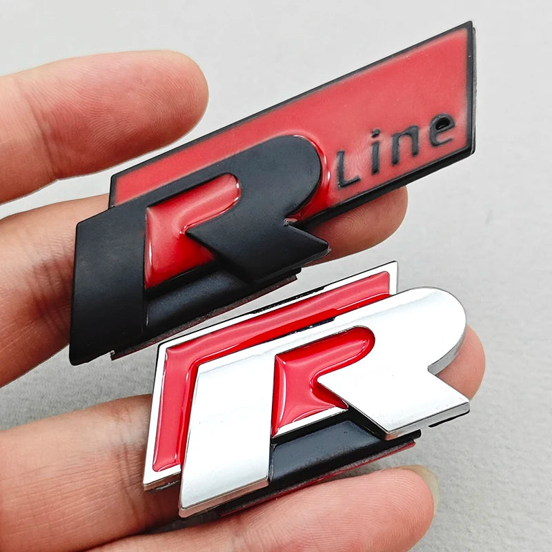 3D Metal R RLine Grille Emblem for VW Golf/Polo GTI
