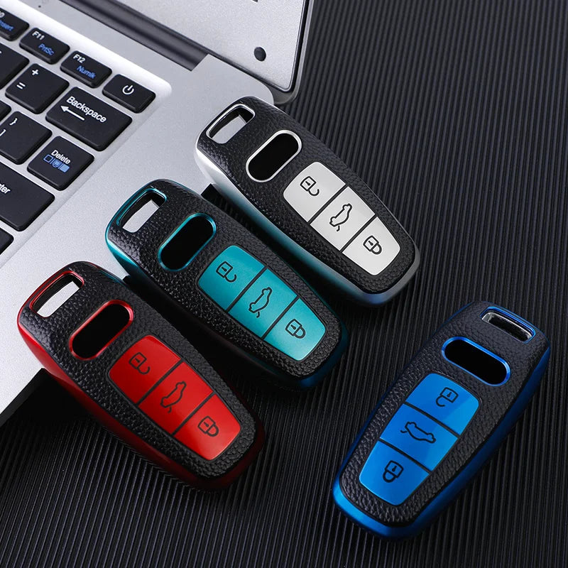 Audi TPU Key Fob Cover Case for Q8 RSQ8 A6 A7 RS6 RS7 S6