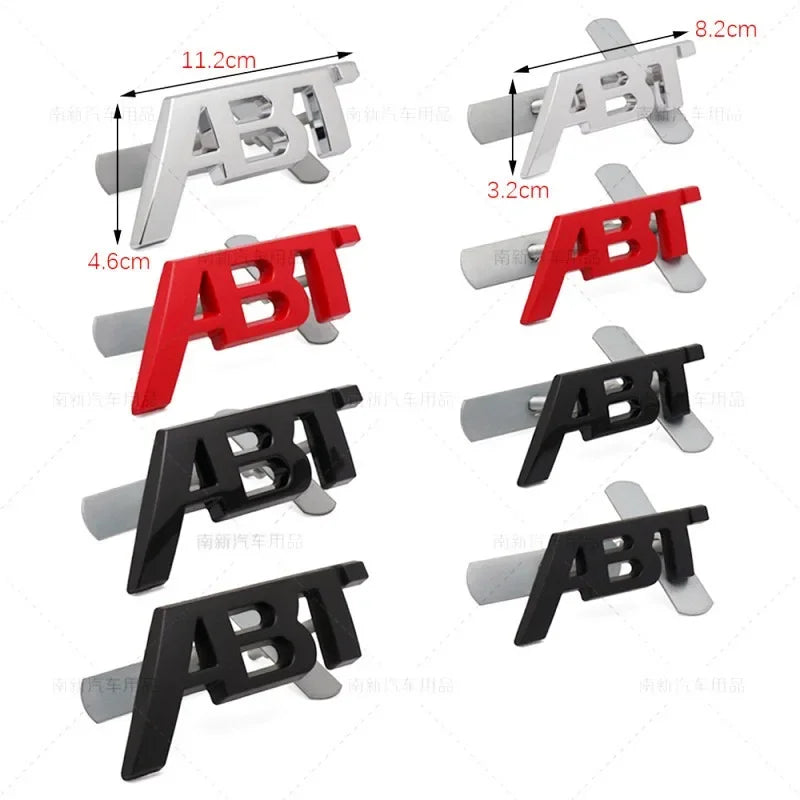 3D Metal ABT Emblem Badge for VW/Audi RS3 S3 S5 Q5 A4