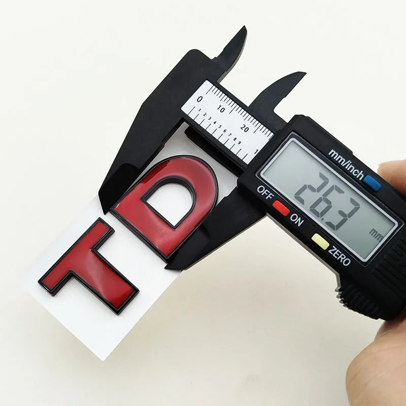 3D ABS Black TDI Emblem Badge for VW Golf Polo Passat