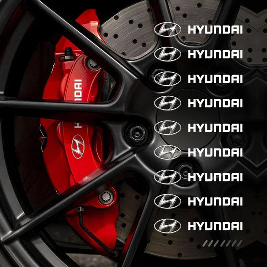 Heat-Resistant Brake Caliper Badge Stickers for Hyundai