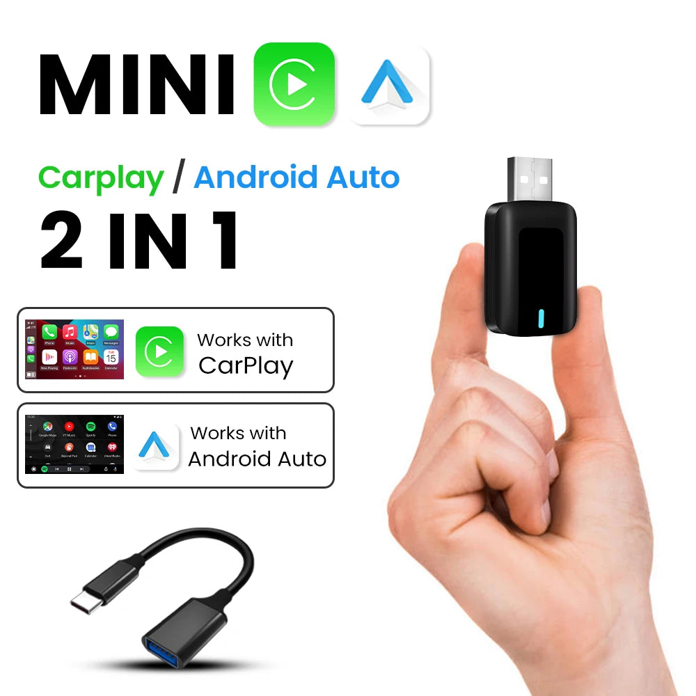 CarPlay Android Auto Wireless Adapter for Peugeot 208/308/2008