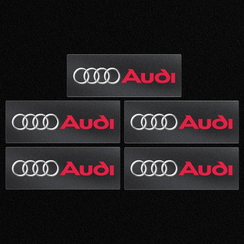 Pegatinas 3D de metal para decoración interior de Audi: insignias de estilo automotriz de precisión