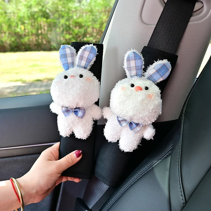 Adorable housse de ceinture de sécurité pour voiture, motif dessin animé, coussin doux pour enfants