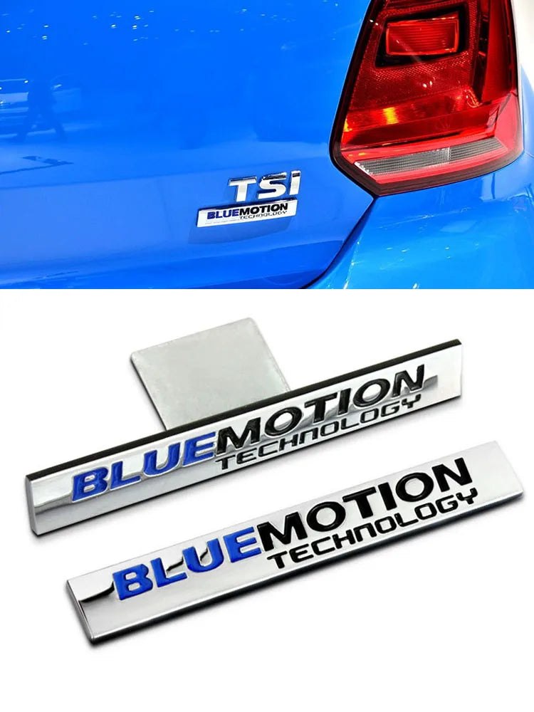 3D Metal Bluemotion Emblem Badge for VW Golf 7, Passat, Polo